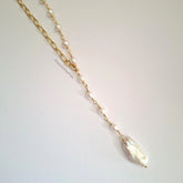 Collar Corbatín Perlas