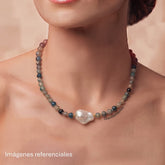 Collar Agatas Perla Barroca