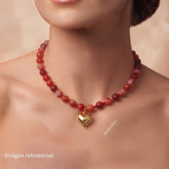 Collar Ágatas Rojas