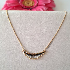 Collar Miyuki Negro-Gris