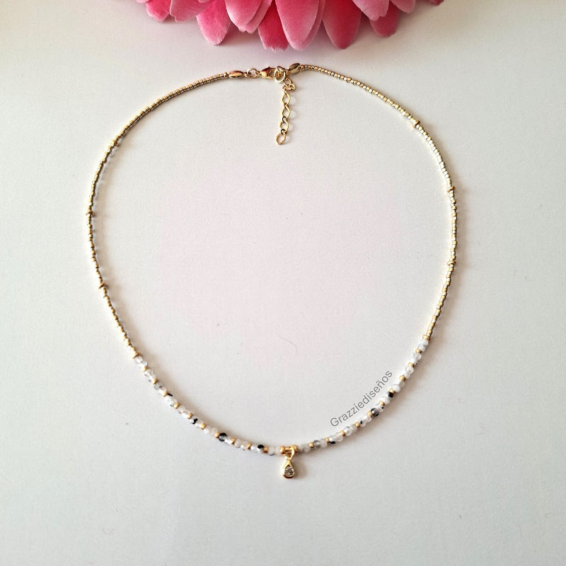 Collar Gargantilla Cuarzo