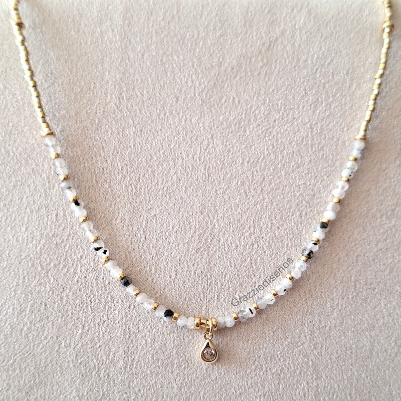 Collar Gargantilla Cuarzo