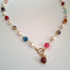 Collar Perlas Multicolor