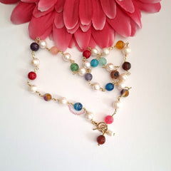 Collar Perlas Multicolor