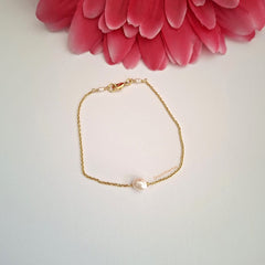 Pulsera Solitario Perla