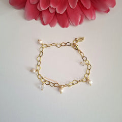 Pulsera Cadena Corazones