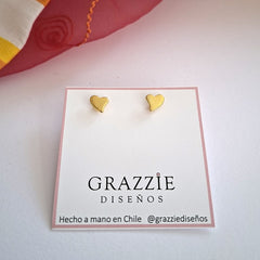 Aros Mini Corazón Desigual