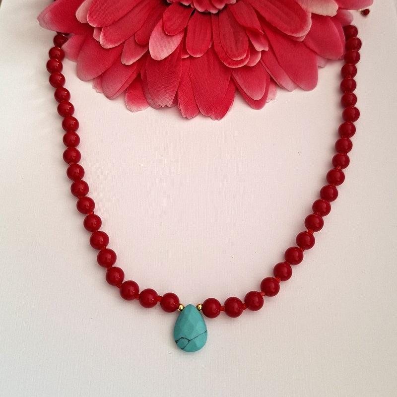 Collar Jade Rojo