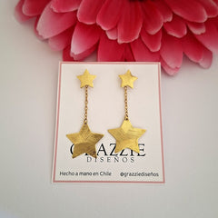 Aros Estrellitas Colgantes