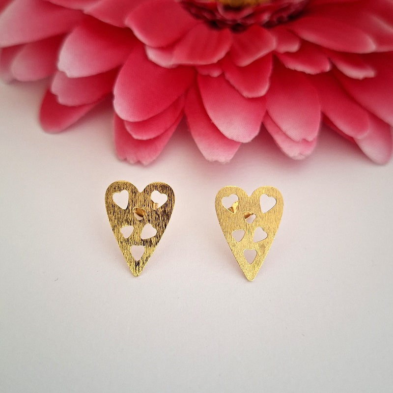 Aros Corazón Calado