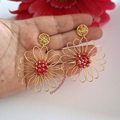 Aros Flor Margarita